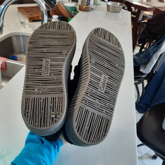 Gabor Black Suede Runners - Picture 7 of 8